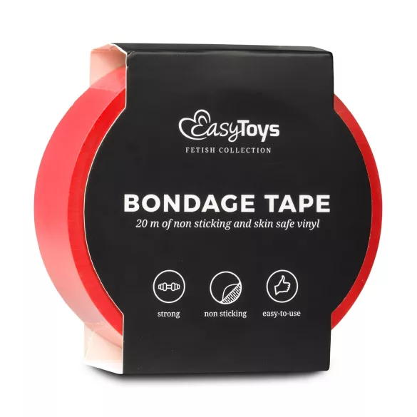 Easytoys - бондаж лента - червена - 20 м