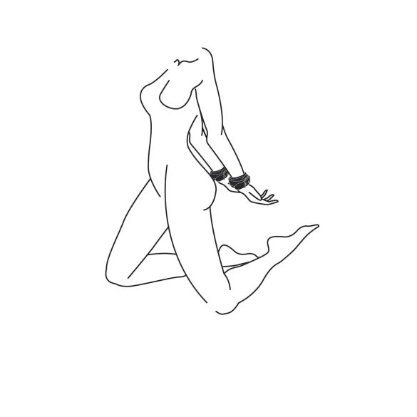 Easytoys - кожени белезници - черни