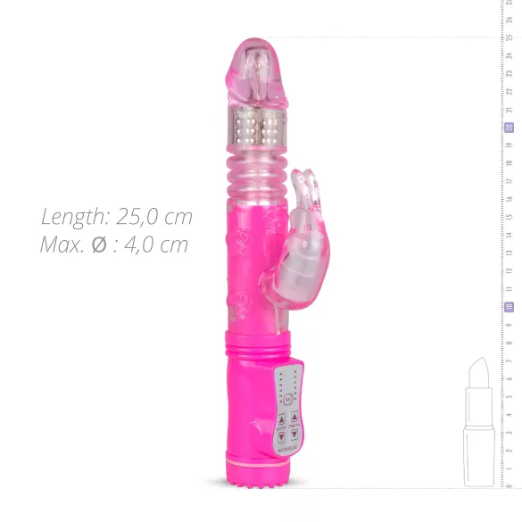 EasyToys Bunny - тласкащ вибратор (розов)
