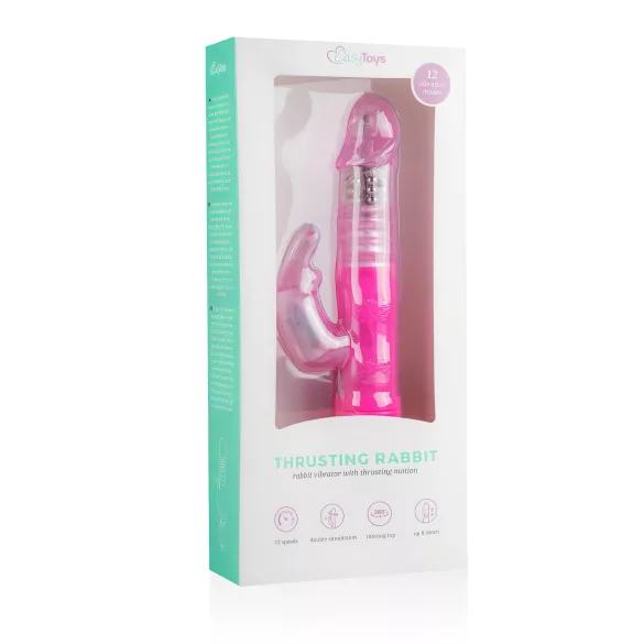 EasyToys Bunny - тласкащ вибратор (розов)