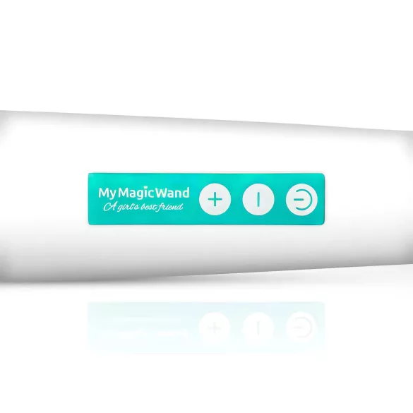 MyMagicWand - мощен масажен вибратор - бял/тюркоаз