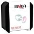 Rimba XS - розов метален анален плъг с камъни (сребрист)