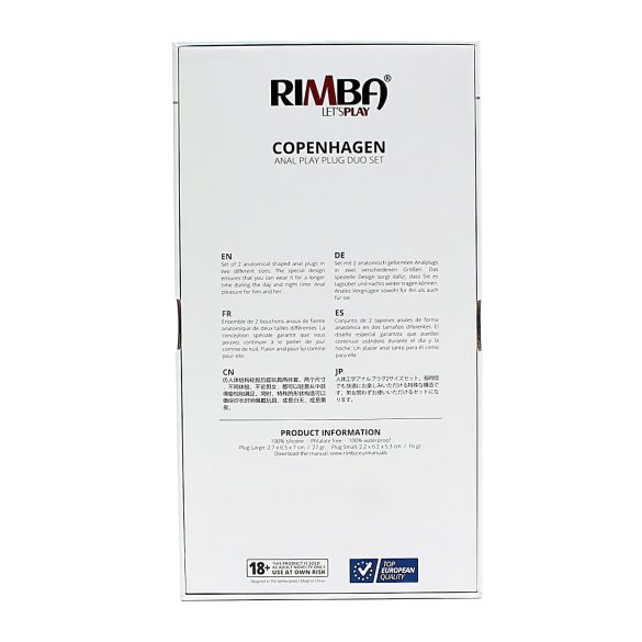 Rimba Copenhagen - анален плъг комплект - лилав - 2 броя