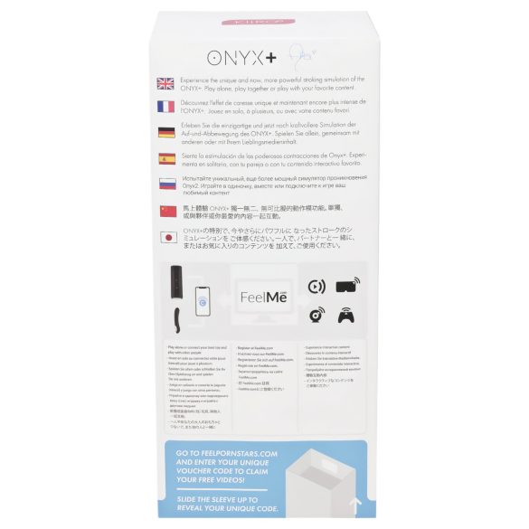 Kiiroo Onyx+ Asa Akira Experience - интерактивен мастурбатор - черен