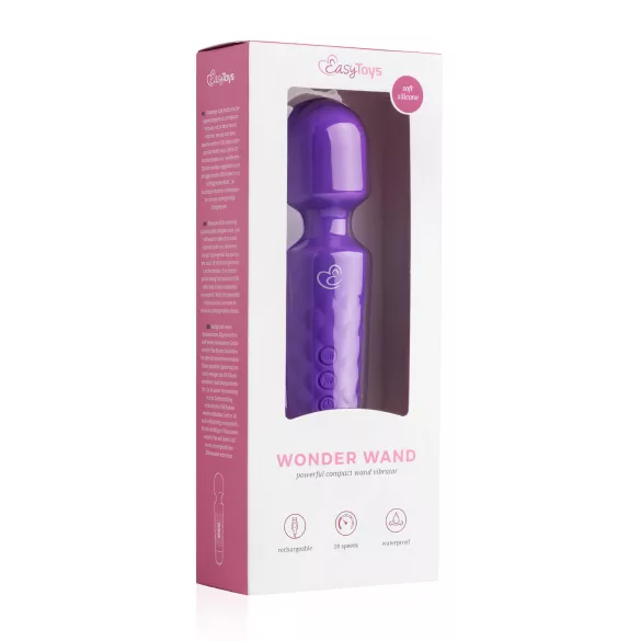 EasyToys - мини вибратор масажор - акумулаторен, лилав