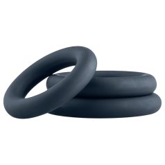   Boners - комплект пенис пръстени - 3 броя - сив