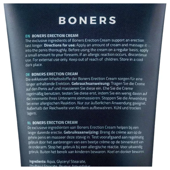 Boners - крем за ерекция за мъже - стимулиращ - 100 мл