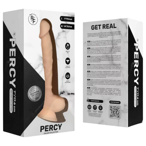 Real Fantasy Percy - реалистично дилдо - 18см - телесен цвят