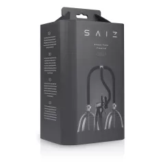   Saiz Premium - двойна помпа за гърди - малка - прозрачно-черна
