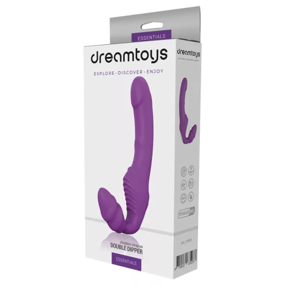 Dreamtoys Essentials - вибратор тип „strаpless страпон“ (лилав)
