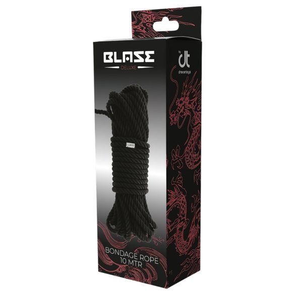 Blaze - бондаж въже кинбаку - 10м - черно