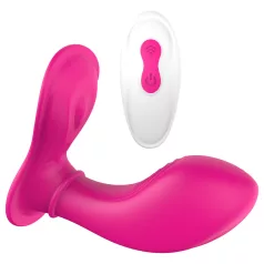   Dreamtoys Essentials - вибратор бикини с G-точков стимулатор за носене (магента)
