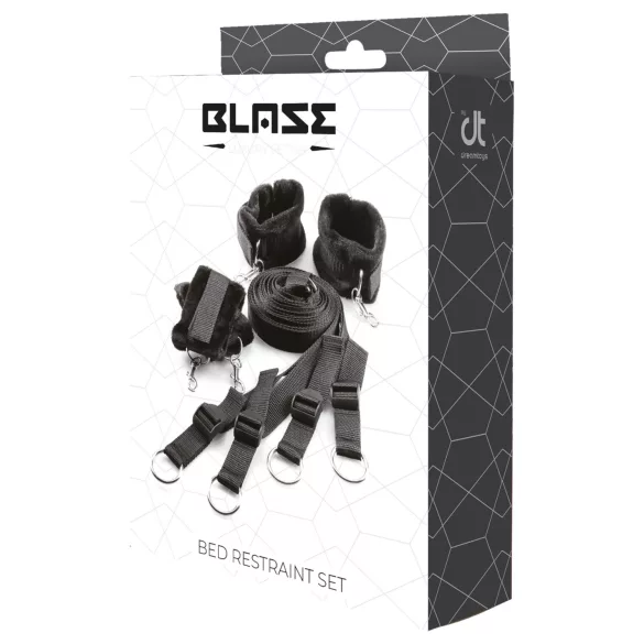 Dreamtoys Blaze - комплект за връзване към легло (черен)
