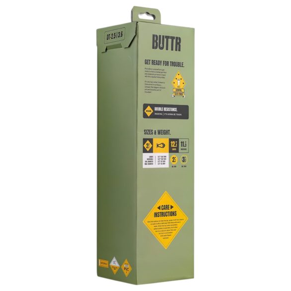 BUTTR - фистинг дилдо с вендуза - двоен - черен