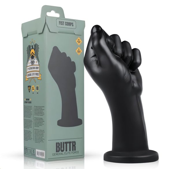 BUTTR Fist Corps - черно фистинг дилдо