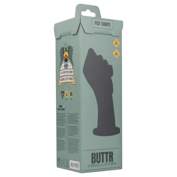 BUTTR - фистинг дилдо - черен