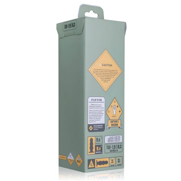 BUTTR Tactical III - дилдо с вендуза - черен