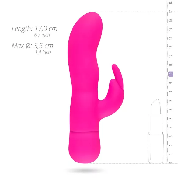 Easytoys Mad Rabbit - вибратор за клитор с ушички - розов