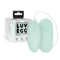  LUV EGG - вибриращо яйце с дистанционно и акумулатор - зелено