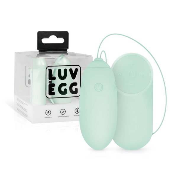 LUV EGG - акумулаторно вибриращо яйце с радио (зелено)
