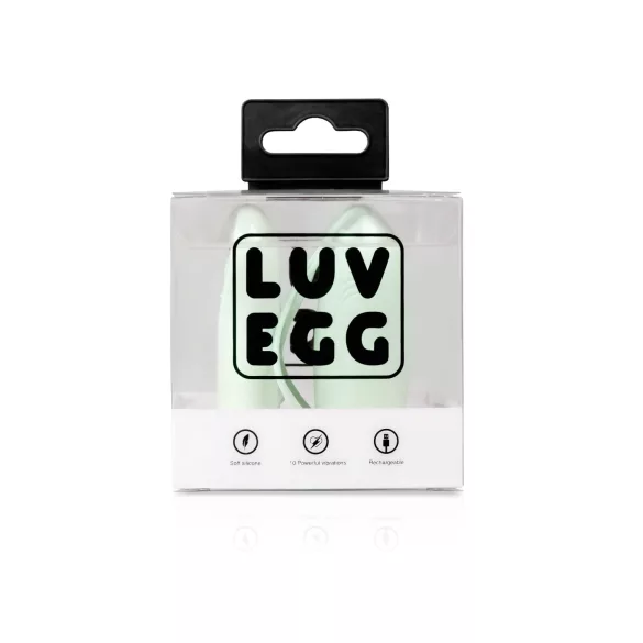 LUV EGG - вибриращо яйце с дистанционно и акумулатор - зелено