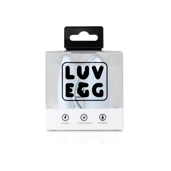 LUV EGG - вибро яйце с дистанционно - акумулаторно - синьо