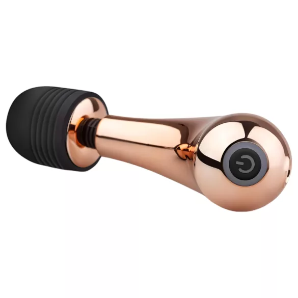 Rosy Gold - масажен вибратор Wand Mini Curve - розово злато