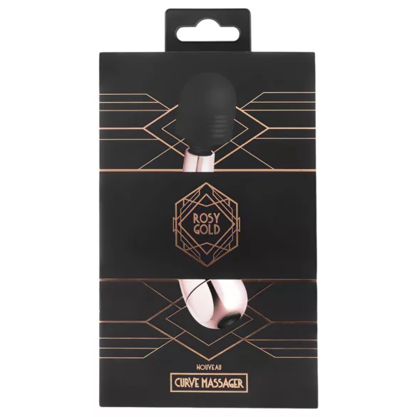Rosy Gold - масажен вибратор Wand Mini Curve - розово злато
