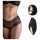 Pantyrebel - акумулаторни, радио вибриращи френски бикини - черни (S-L)