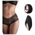 Pantyrebel - акумулаторни, радио вибриращи френски бикини - черни (S-L)