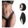 Pantyrebel - безжични вибриращи дантелени прашки - черни (S-L)