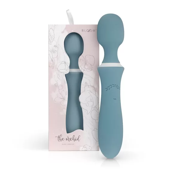 Bloom Orchid Wand - акумулаторен масажен вибратор - тюркоаз