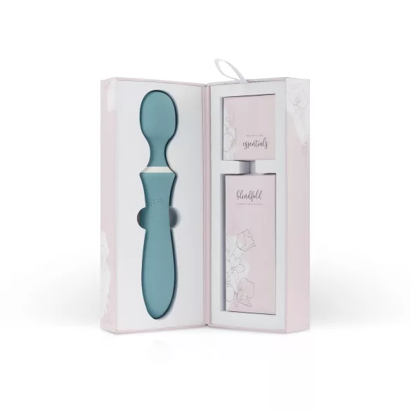 Bloom Orchid Wand - акумулаторен масажен вибратор - тюркоаз