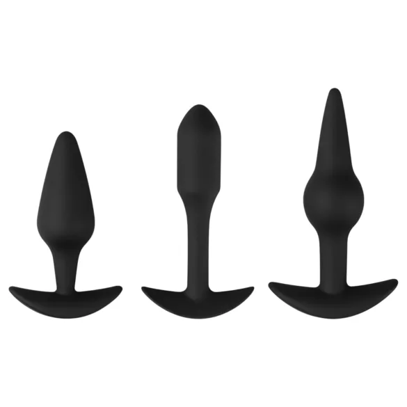 EasyToys Pleasure kit - разнообразен комплект анални плъгове (черен)