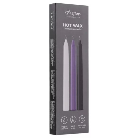 Sensual Hot Wax - сет от BDSM свещи за тяло - 3 броя