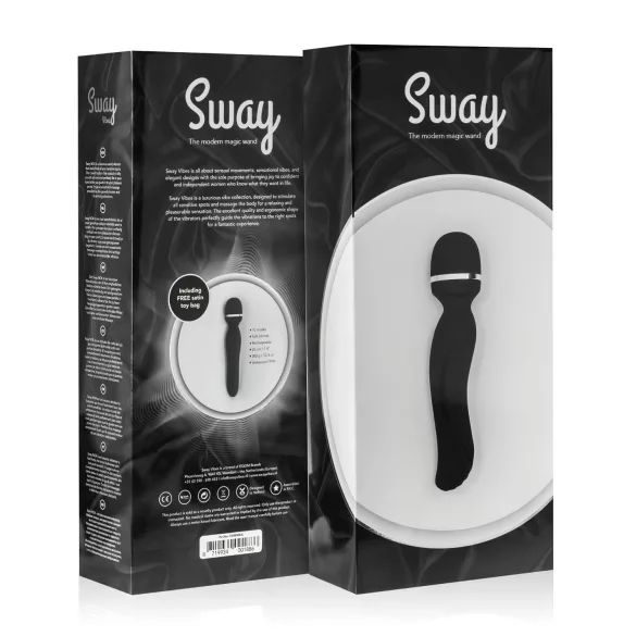Sway No.4 Wand - вибриращ масажор с акумулатор - черен