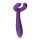 Easytoys Couple - акумулаторен, водоустойчив вибратор за двойки (лилав)