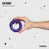 Hueman Saturn - вибриращ пенис ринг с акумулатор и водоустойчив - лилав