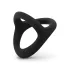 Easytoys Desire Ring - пенис и тестис пръстен - гъвкав - черен