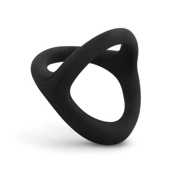 Easytoys Desire Ring - пенис и тестис пръстен - гъвкав - черен