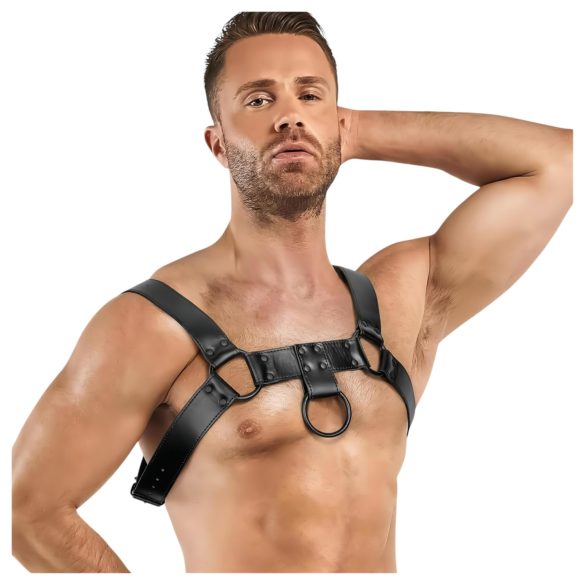 Bedroom Fantasies Bruno - черен нагръдник - S-XL