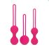 Комплект „Easytoys LoveBalls“ - 3 части геиша топки (розово)