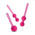 Комплект „Easytoys LoveBalls“ - 3 части геиша топки (розово)
