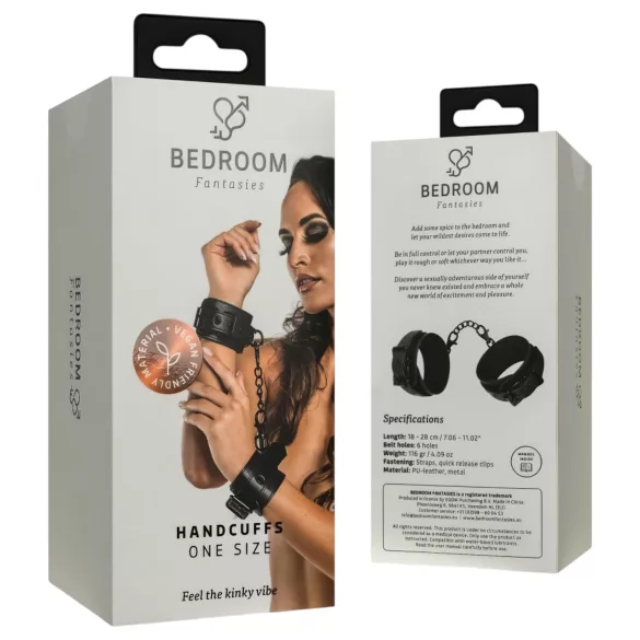 Bedroom Fantasies - белезници за китки с верига - черни