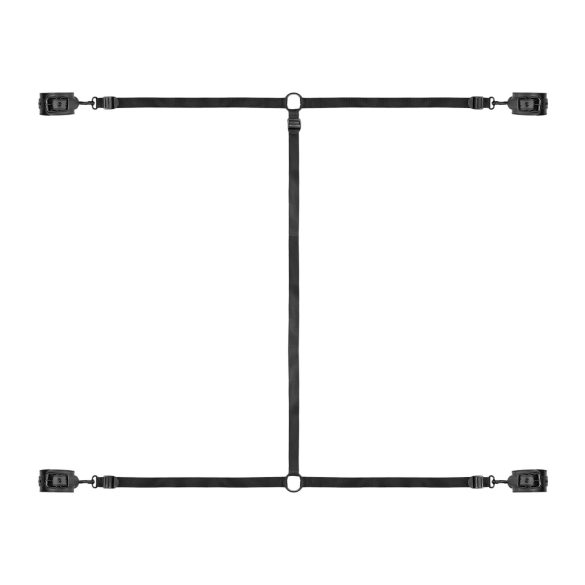 Bedroom Fantasies - черен комплект за връзване към леглото