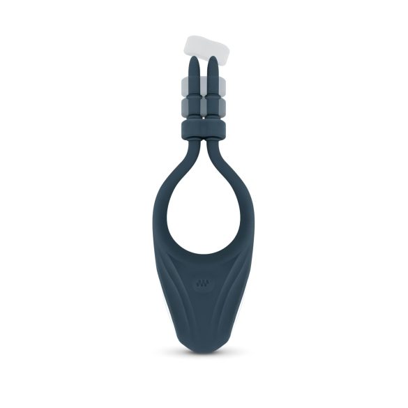 Boners - вибриращ пенис ринг с регулируеми степени - син