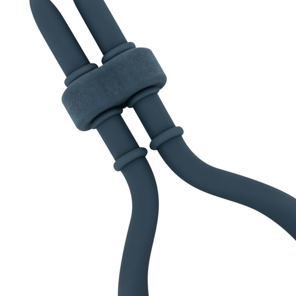 Boners - вибриращ пенис ринг с регулируеми степени - син