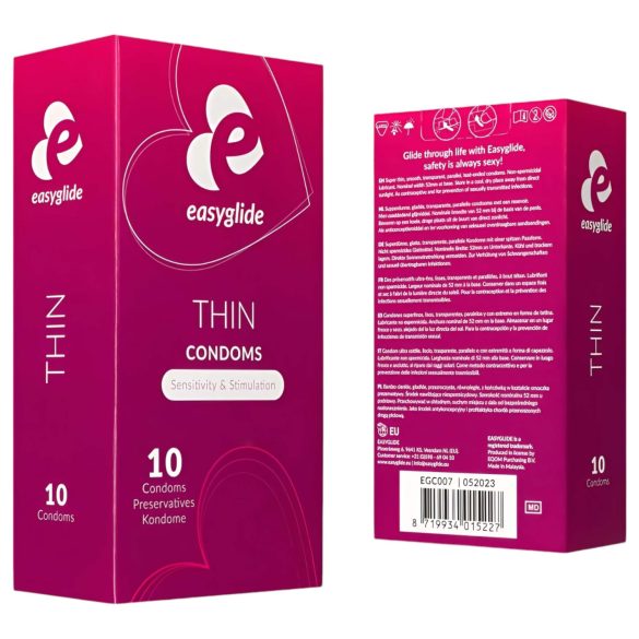 EasyGlide - тънки презервативи - ултра тънки - 10 броя