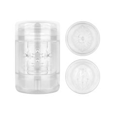   FPPR. - двустранен мастурбатор - вагина и анус - прозрачен