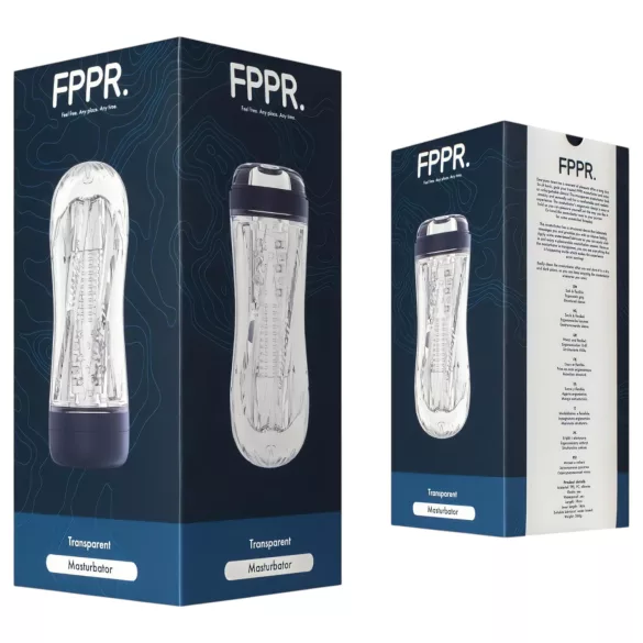 FPPR. - мастурбатор с релеф - прозрачен